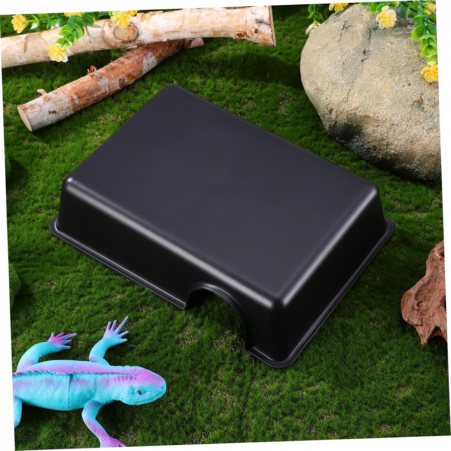 Thumbnail 4 de Milisten Reptile Hide Large Plastic Cave Shelter (9.45 x 6.77 x 2.24 inches)