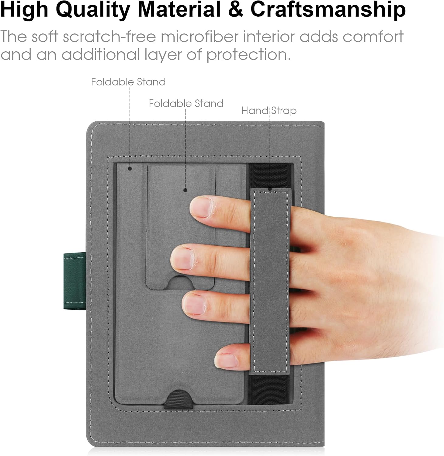 Detalle de HoYiXi Universal Hülle 6.8''–7'' Grün für Kindle Paperwhite & mehr