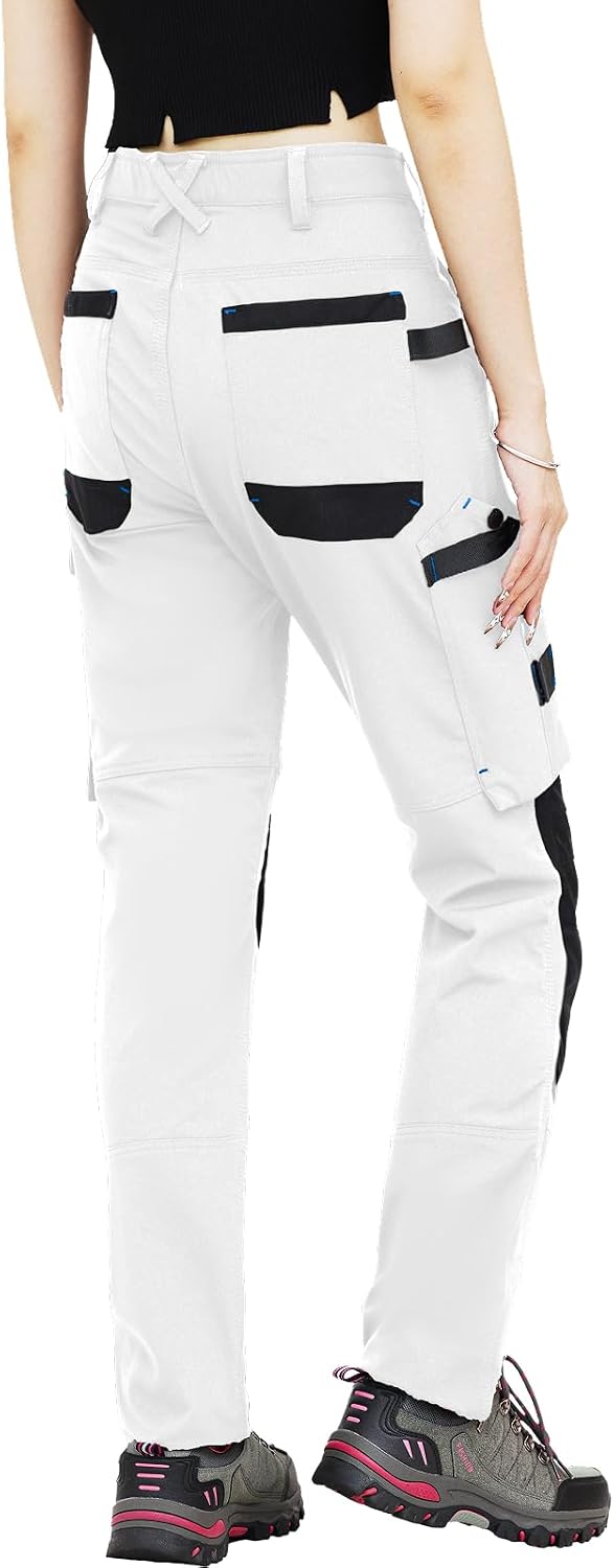 Detalle de WORK IDEA werkbroek voor dames, slim fit stretch met Cordura-stof