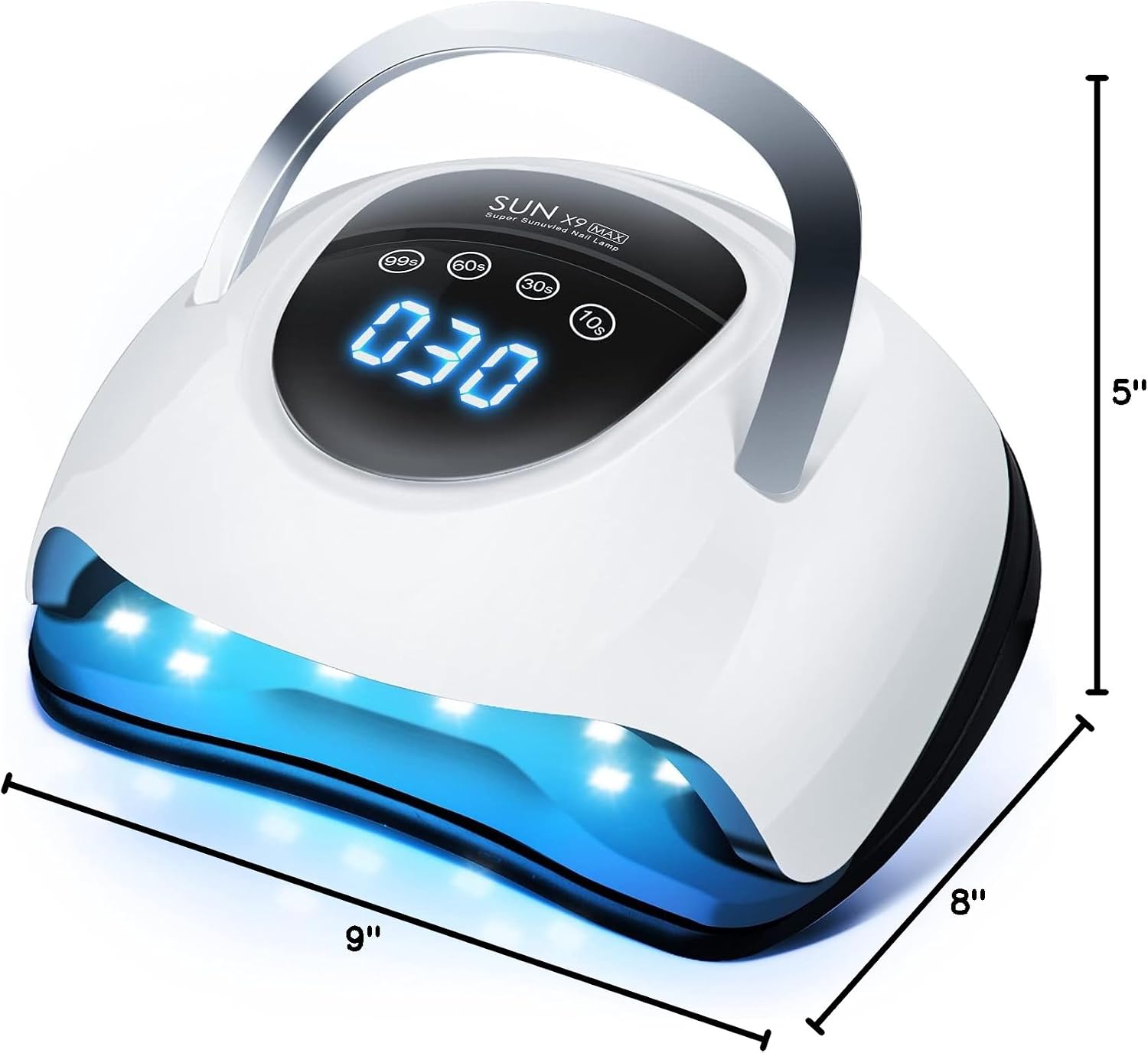 Thumbnail 6 de LadyMisty 268W UV LED Nail Lamp (57 Beads) with 4 Timer Settings and LCD Touch Display