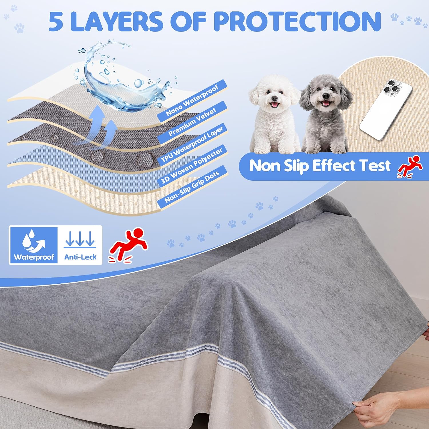 Thumbnail 6 de Loiion Fundas Sofa Perros 340x230cm impermeable
