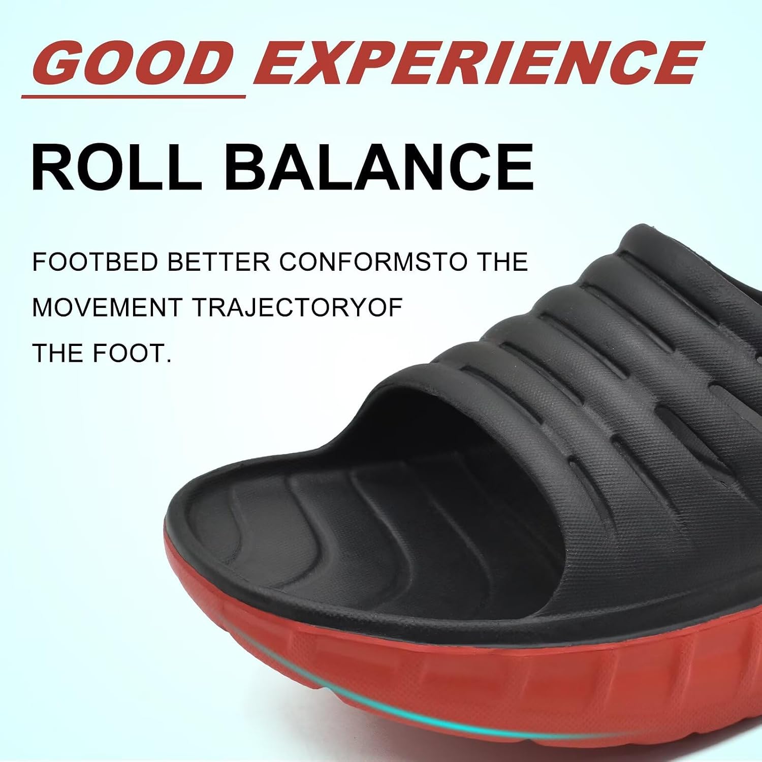 Detalle de KuaiLu Men's Recovery Sandals with Orthotic Arch Support