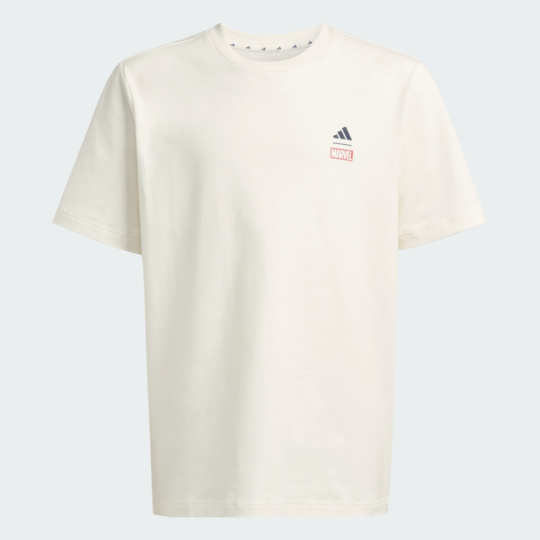Detalle 2 de ADIDAS Marvel Spider-Man Graphics T-Shirt – camiseta blanca para fans que buscan comodidad y estilo