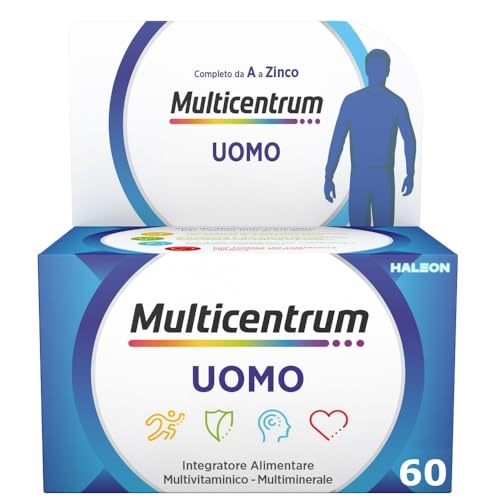 Detalle de Multicentrum Uomo Integratore Multivitaminico Completo, 60 Compresse – supporto quotidiano per l’uomo
