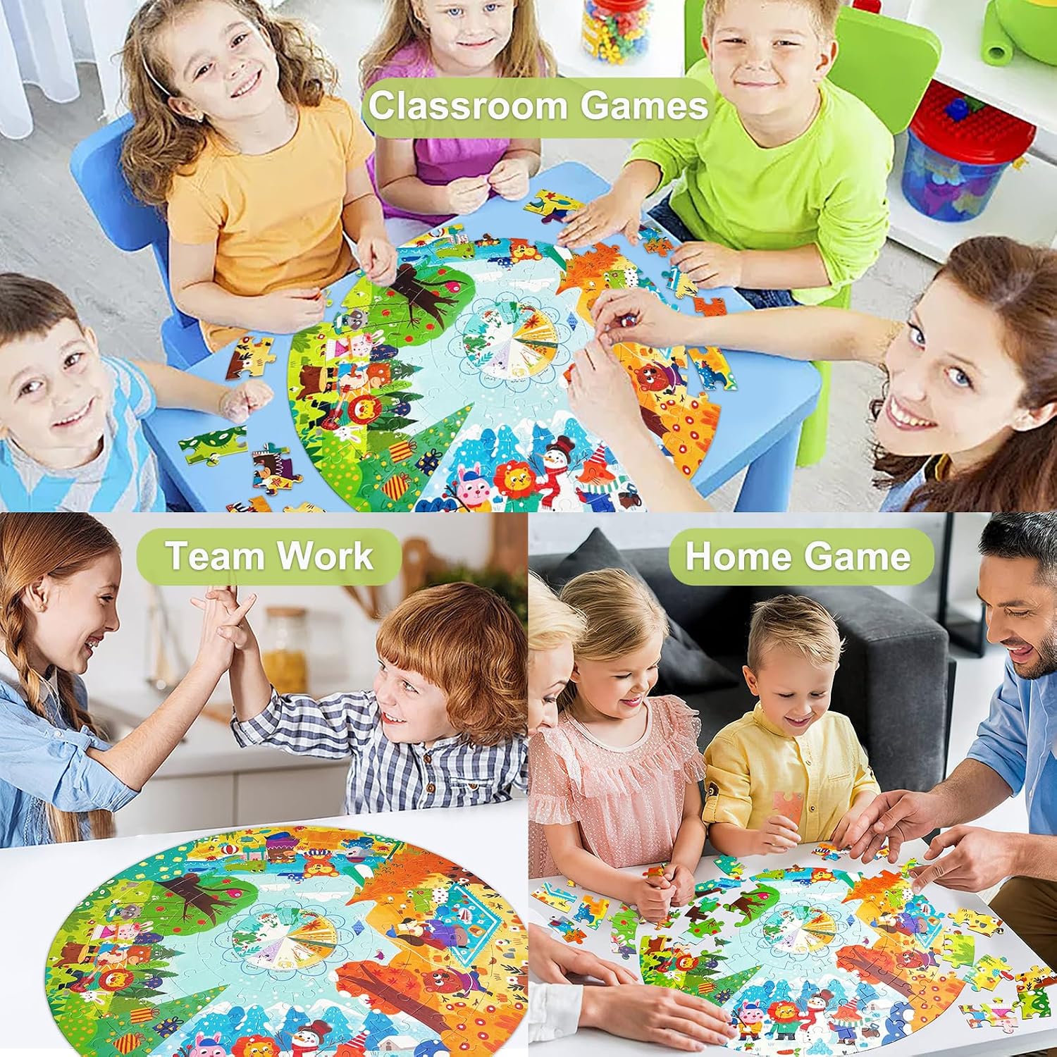 Thumbnail 5 de Kulveanju Kinderpuzzle 88 Teile 53x53 cm