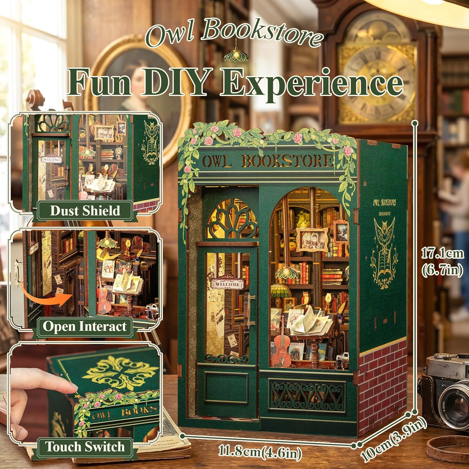 Thumbnail 1 de Cutefun Book Nook 139 pieces
