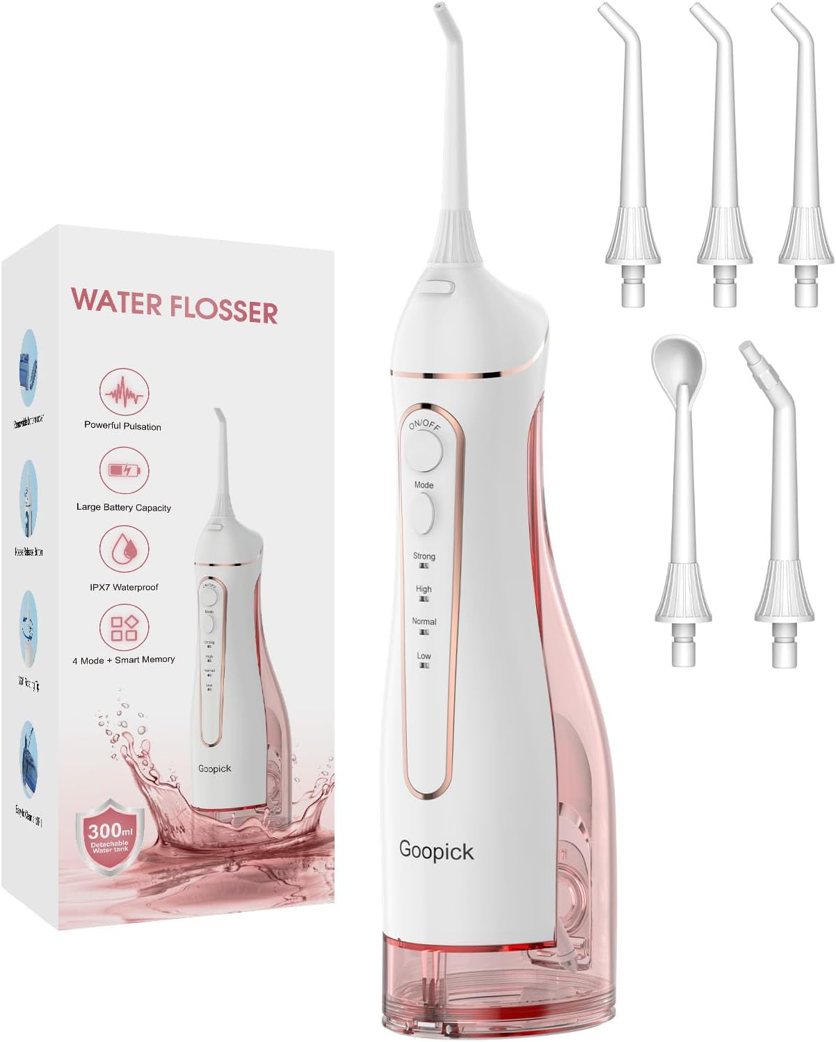 Detalle de Portable Water Flosser with 300 mL Tank