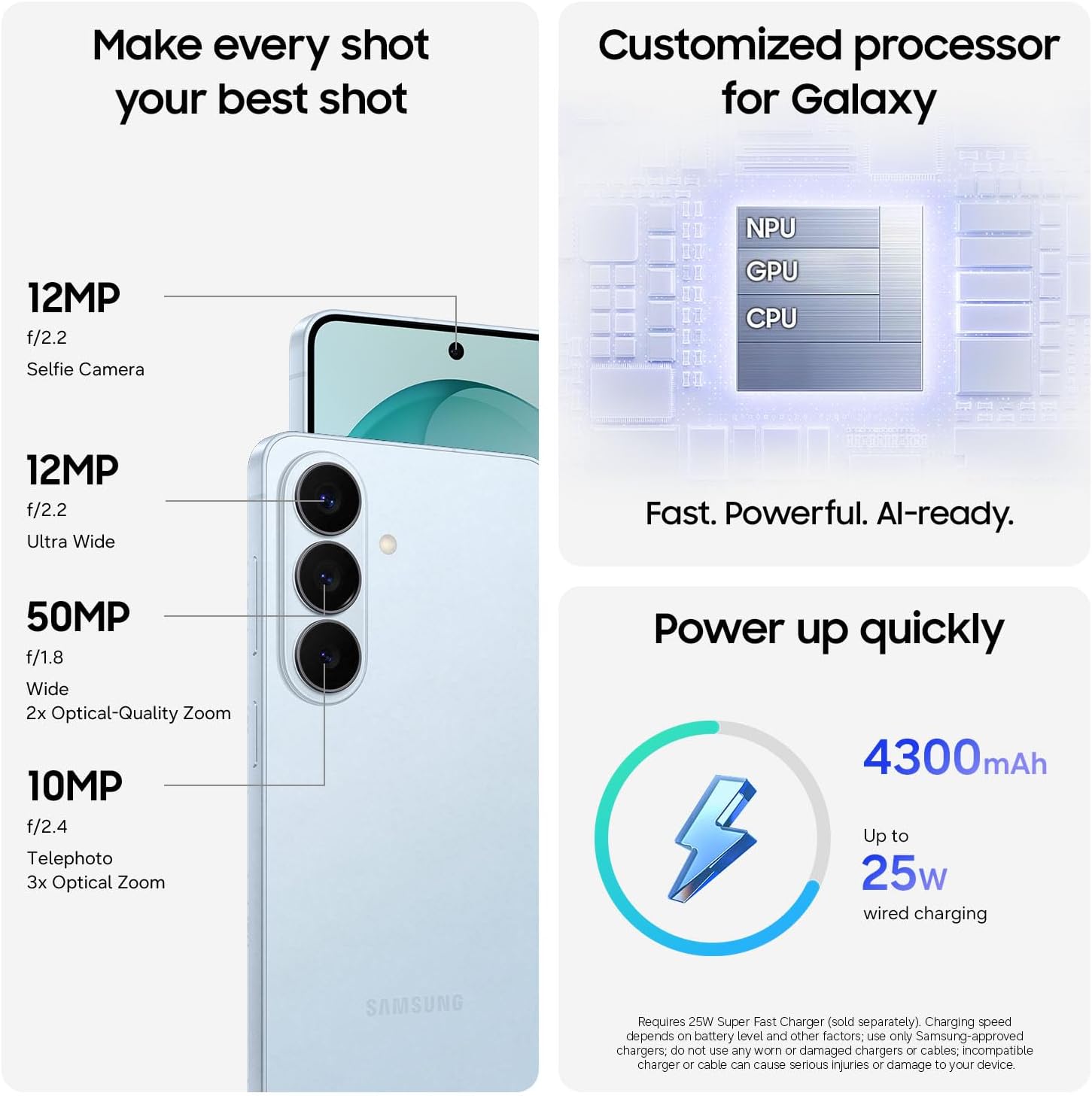 Thumbnail 4 de Samsung Galaxy S26 (Unlocked Android) 256GB with Galaxy AI, Cobalt Violet