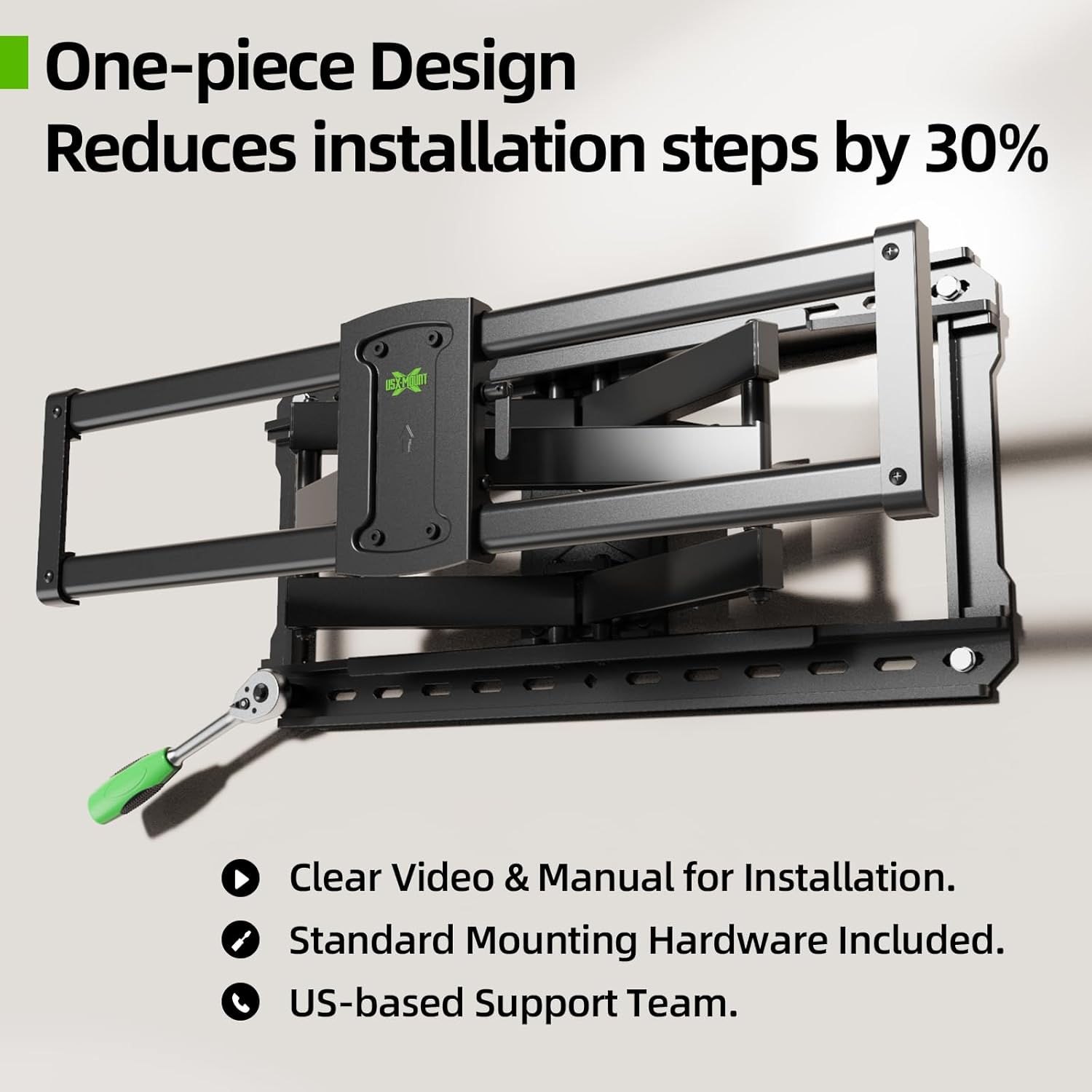 Thumbnail 4 de USX-MOUNT TV Wandhalterung Schwenkbar Neigbar 37-90" 600x400mm