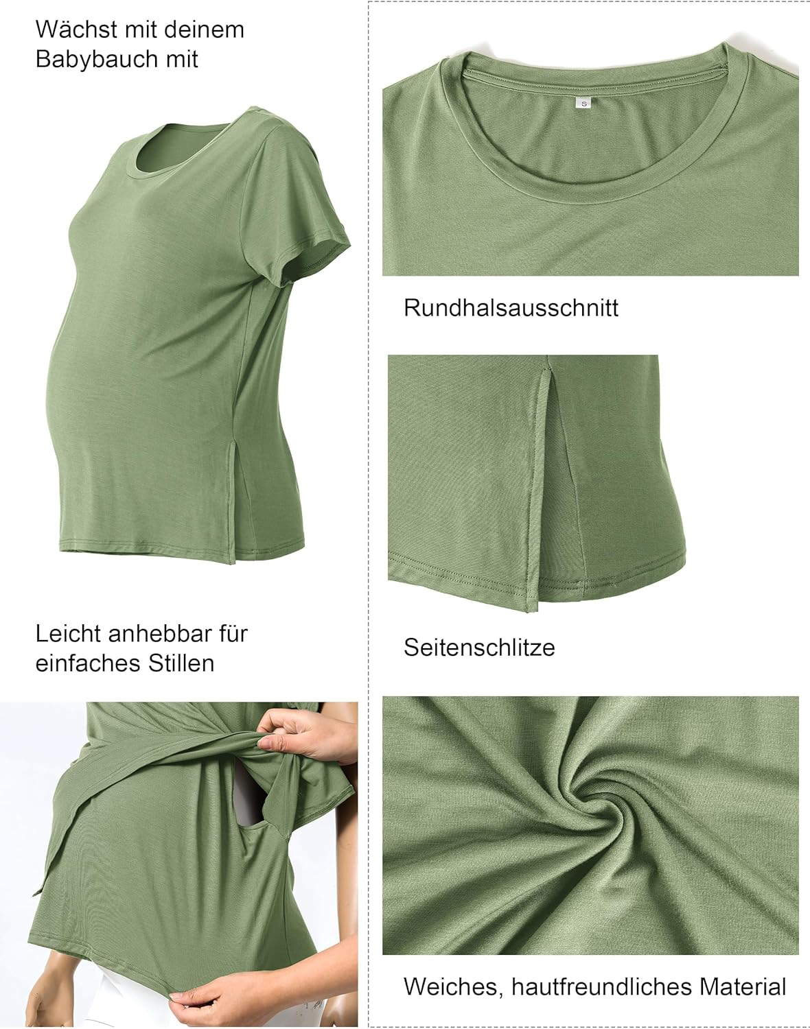 Thumbnail 3 de SUNNYBUY Still T-Shirts 3er-Set – Stillshirt Kurzarm für Damen