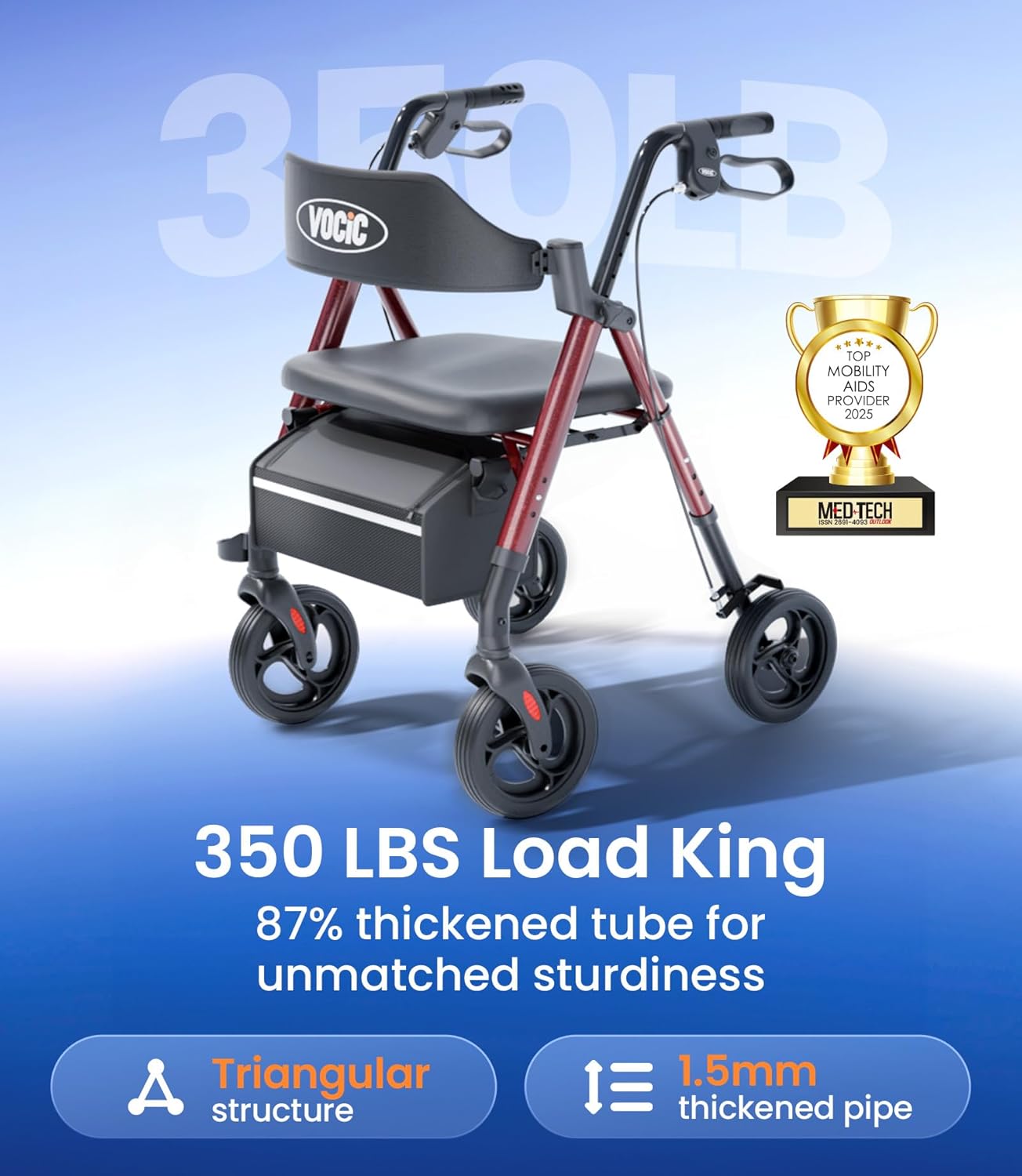 Thumbnail 6 de VOCIC Z21 walker 350 lb capacity 🦽