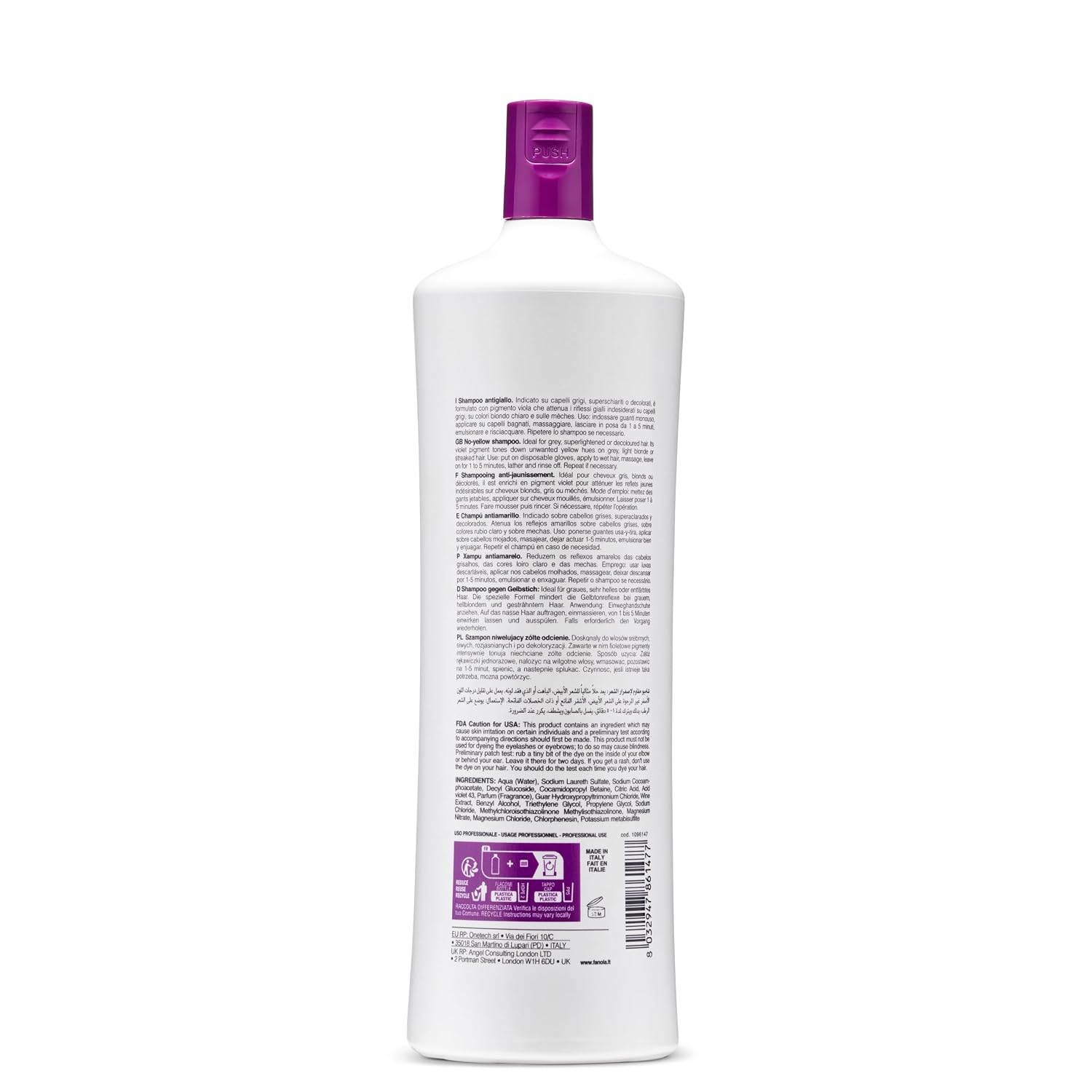 Thumbnail 3 de Fanola No Yellow Purple Shampoo — Purple Color Depositing Shampoo for Blondes, Bleached & Grey Hair (33.8 Fl oz)