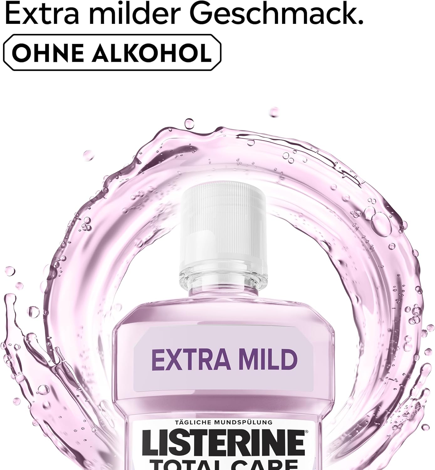 Thumbnail 5 de LISTERINE Total Care Extra Mild Mundspülung ohne Alkohol (6x 500 ml) – schützender Rundumschutz