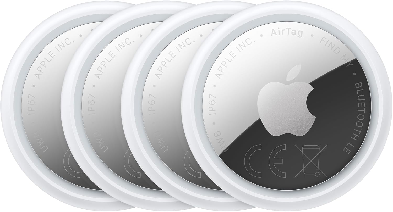 Detalle de Apple AirTag (2. Generation) 4er Pack – Ortungsgerät für Schlüsselbund und mehr