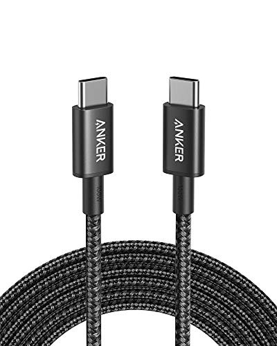 Detalle de Anker USB C to USB C Cable (100W, 10 ft, Nylon) — 1-Pack