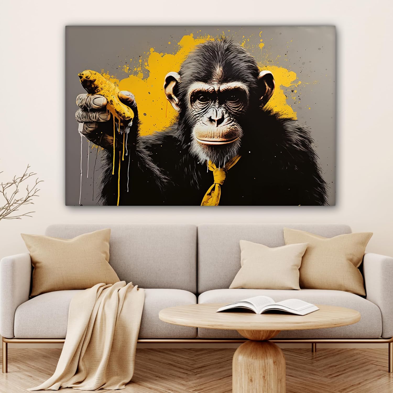 Thumbnail 5 de MuchoWow Toile Photo 120x80 Jaune