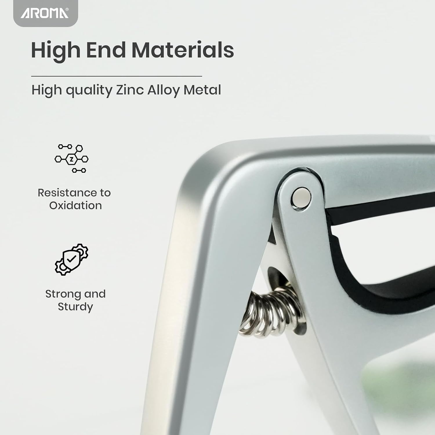 Detalle de Aroma guitar capo for 6-string guitars