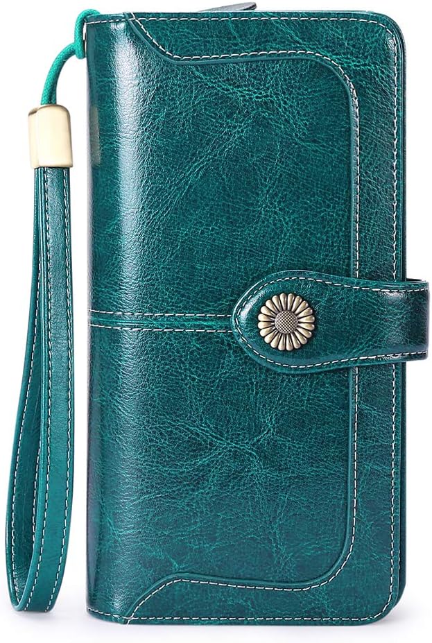 Thumbnail 1 de SENDEFN Genuine Leather RFID Wallet Purse