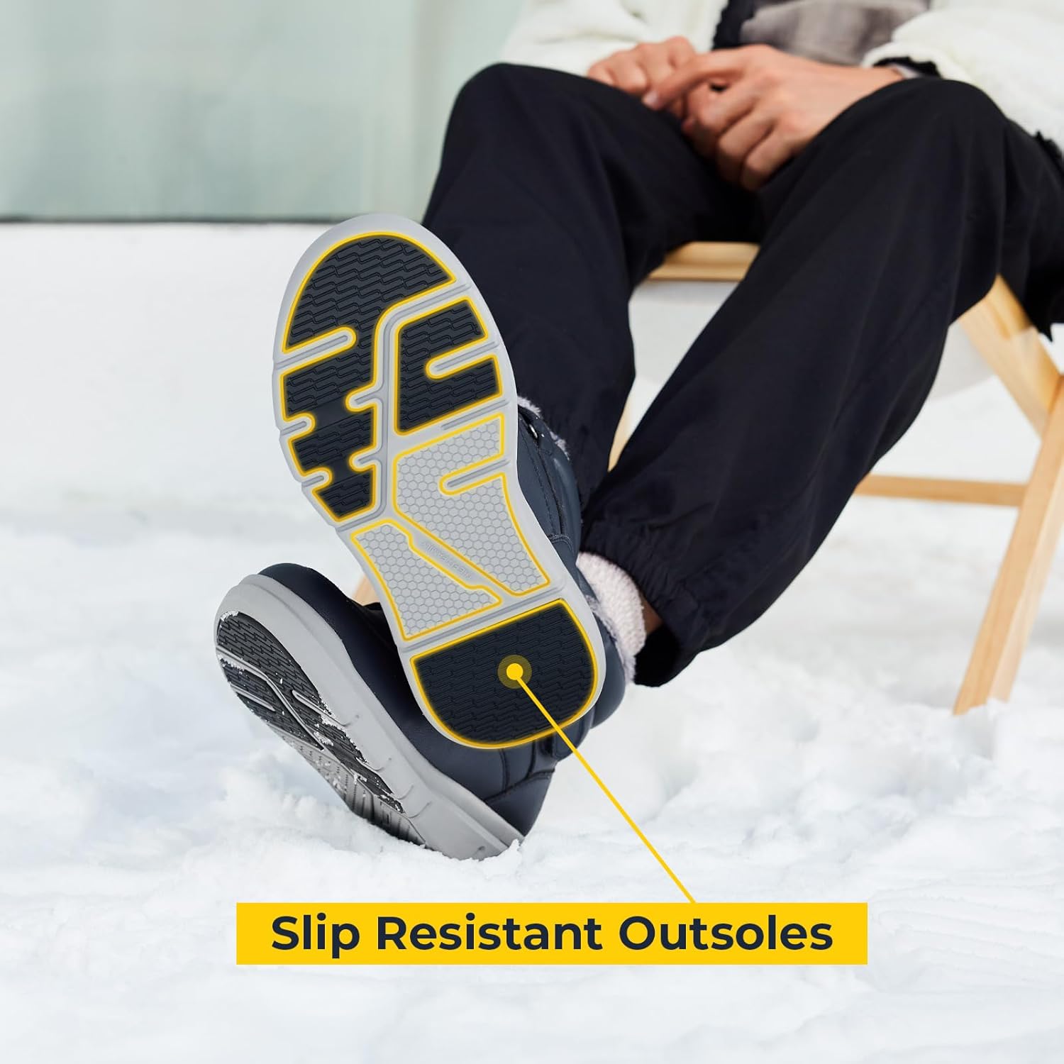 Thumbnail 3 de FitVille Winterschuhe Herren Extra Weit – wasserdichte Schneestiefel mit rutschfester Sohle