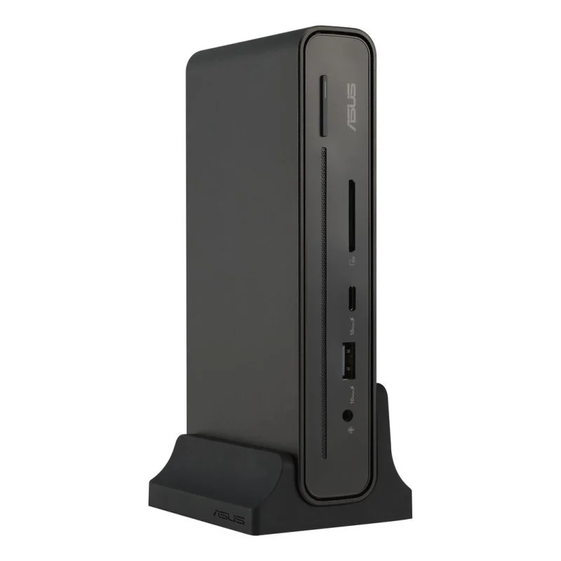 Detalle de Base ASUS DC301: Dock USB-C de 3 pantallas, 90 W y conexión central para portátil