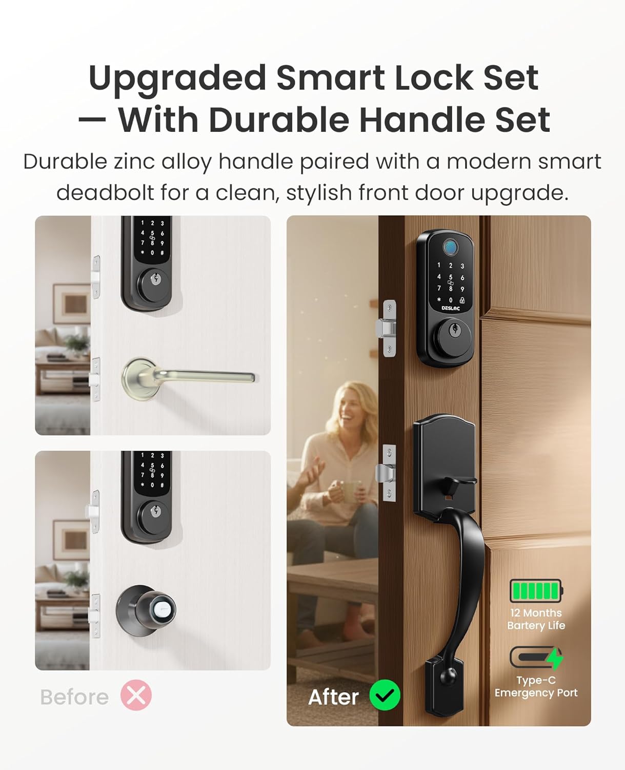 Thumbnail 2 de DESLOC B200 Keyless Entry Deadbolt 12 Months