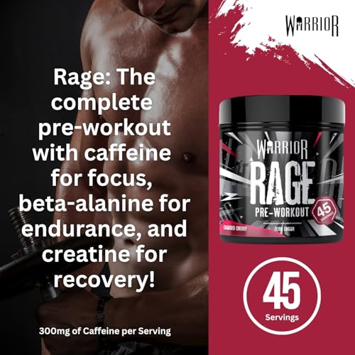 Thumbnail 4 de Warrior Rage Pre Workout Powder 392g: High-Strength Energy, Focus and Endurance