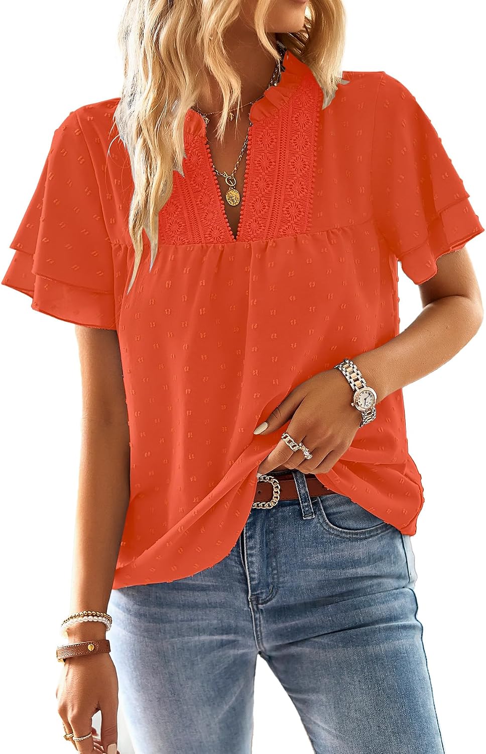 Thumbnail 6 de Falechay Women's Blouse, Swiss Dot