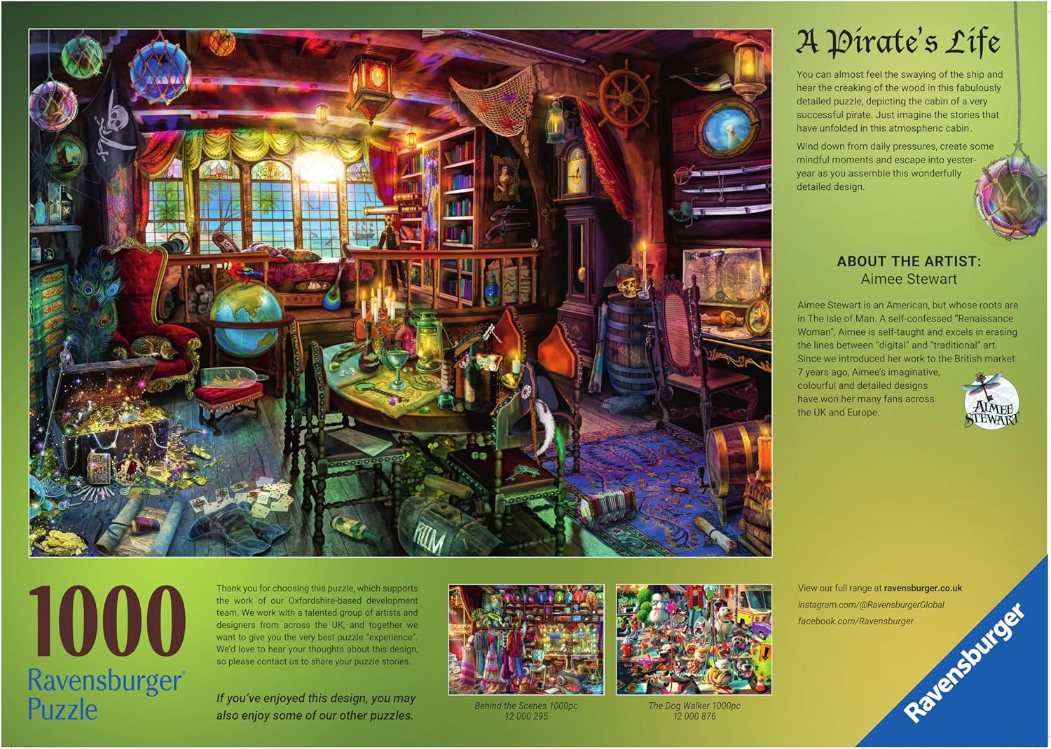 Thumbnail 6 de Ravensburger Aimee Stewart A Pirate's Life 1000-Piece Jigsaw Puzzle (Age 12+)