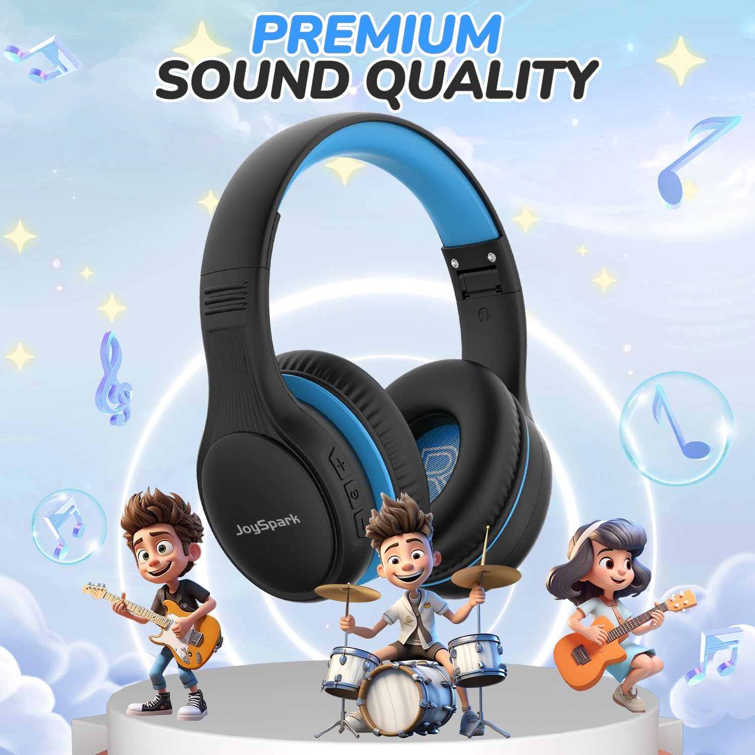 Detalle 2 de JoySpark Kids Bluetooth Headphones 60 Hours