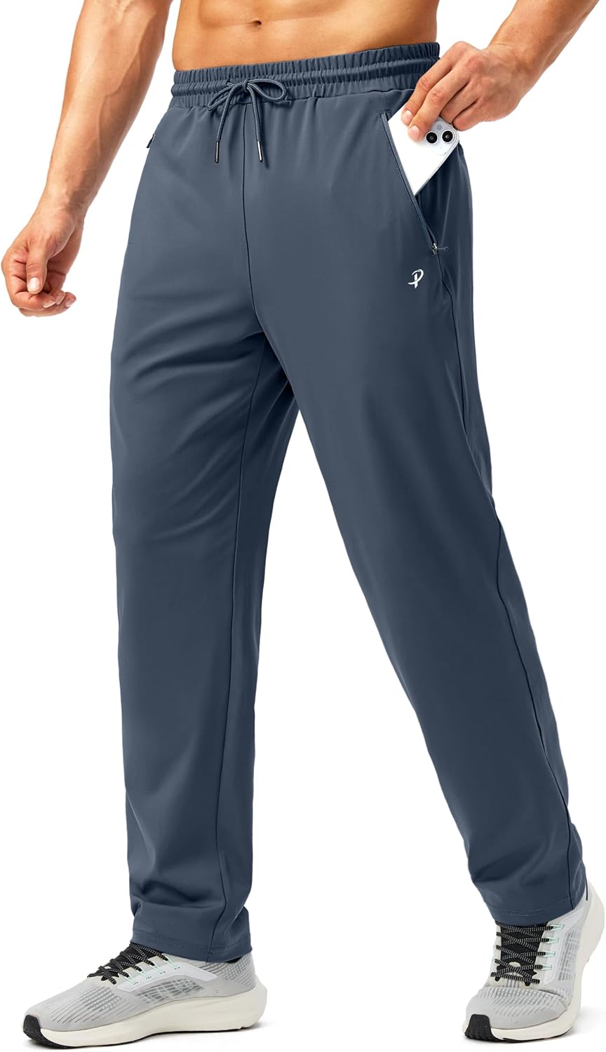 Detalle de Pudolla Men's Sweatpants with 4-Way Stretch