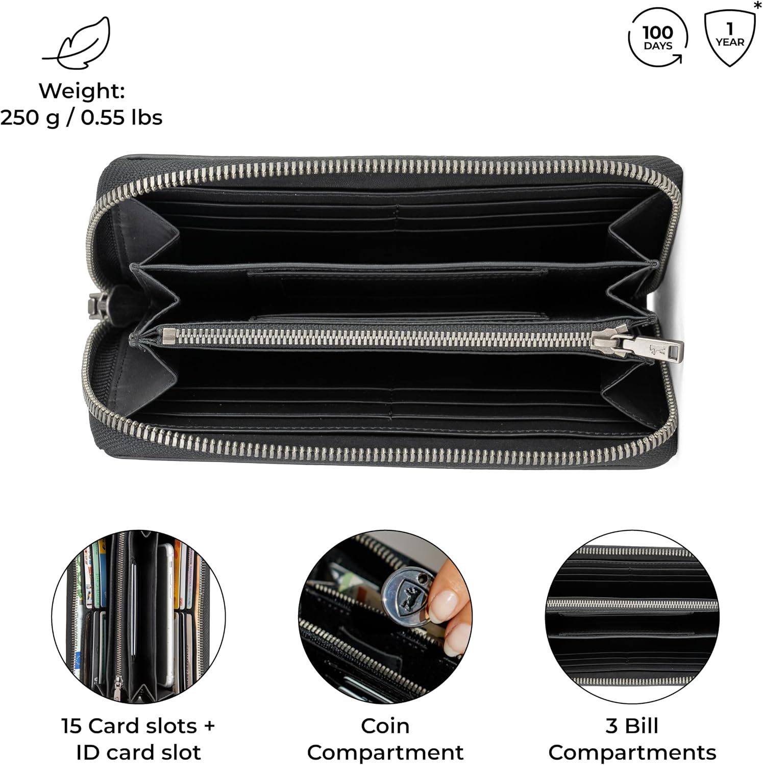 Detalle 2 de Berliner Bags Lyon Cartera Grande 19 cm