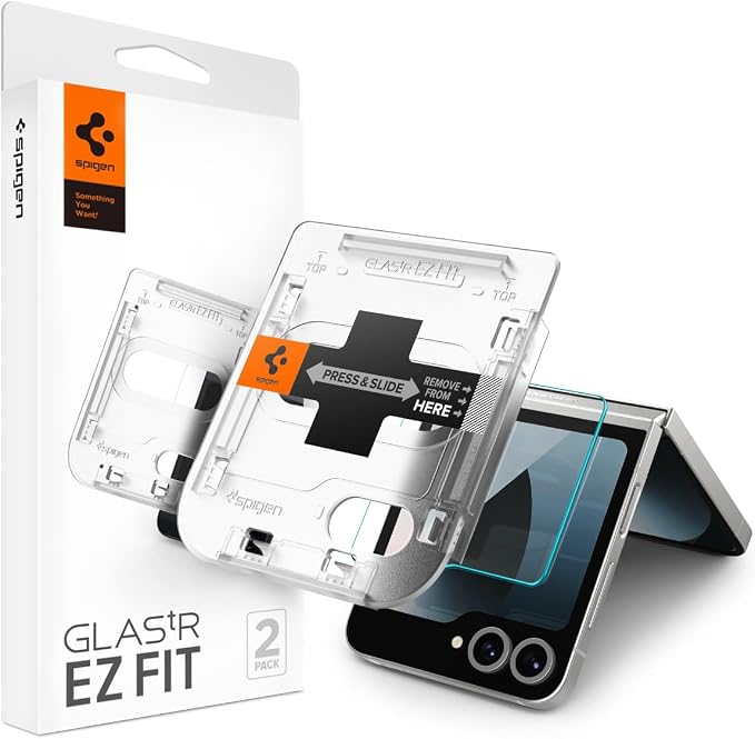 Detalle de Spigen Glas.tR EZ Fit: Protector Pantalla Samsung Galaxy Z Flip 6