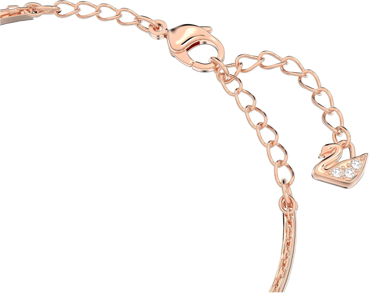 Detalle de Swarovski Brazalete Ginger blanco baño oro rosa 💍
