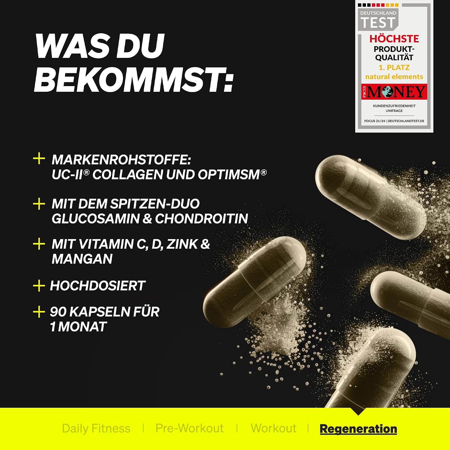 Thumbnail 3 de natural elements Kollagen Typ 2 Komplex Supplement für Gelenke