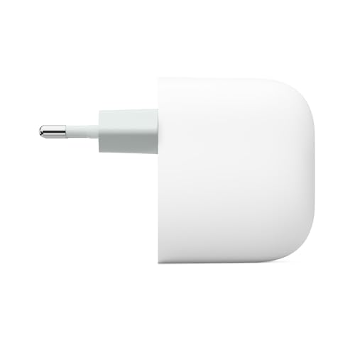 Detalle de Caricatore Google USB-C 45 W: ricarica rapida per Pixel e oltre – Bianco ghiaccio