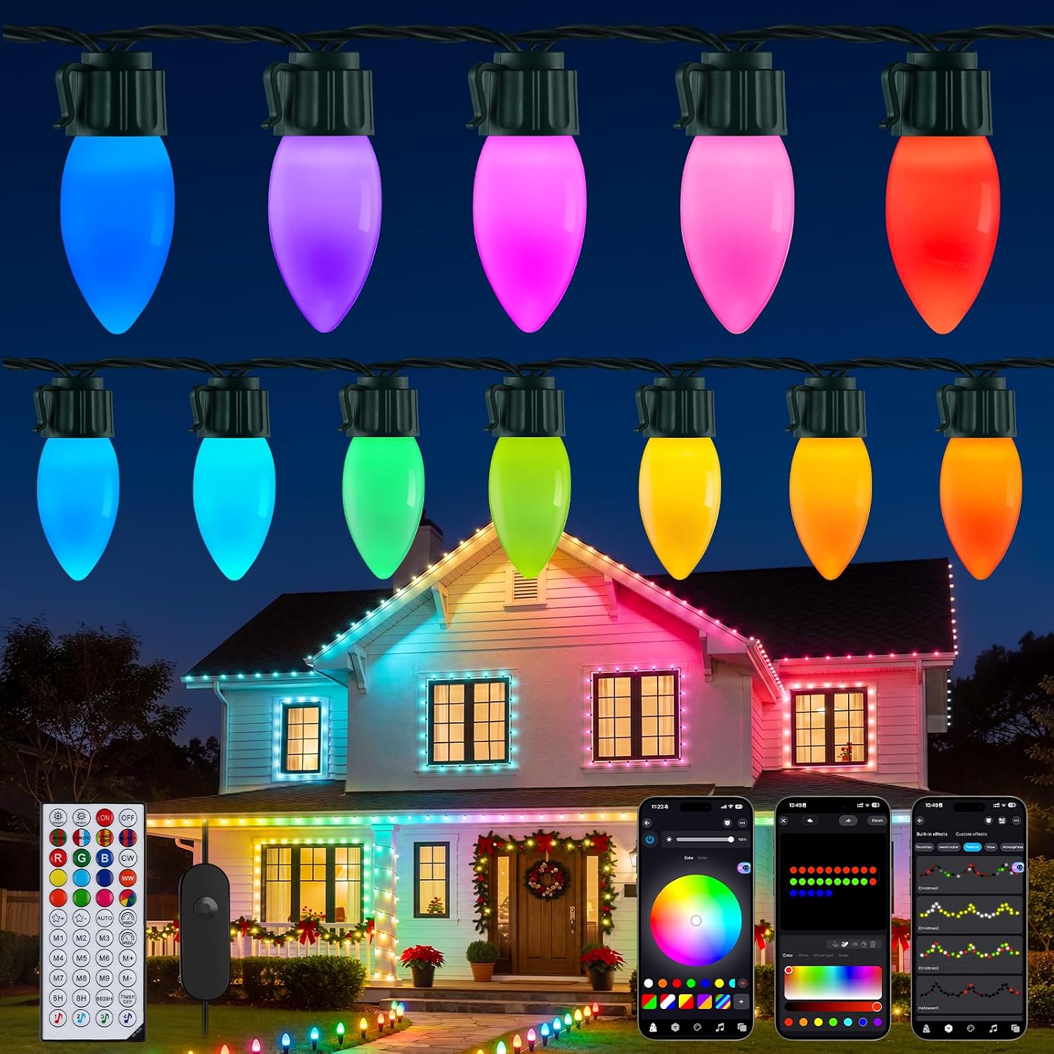 Detalle de C9 Christmas Lights, 100 LEDs