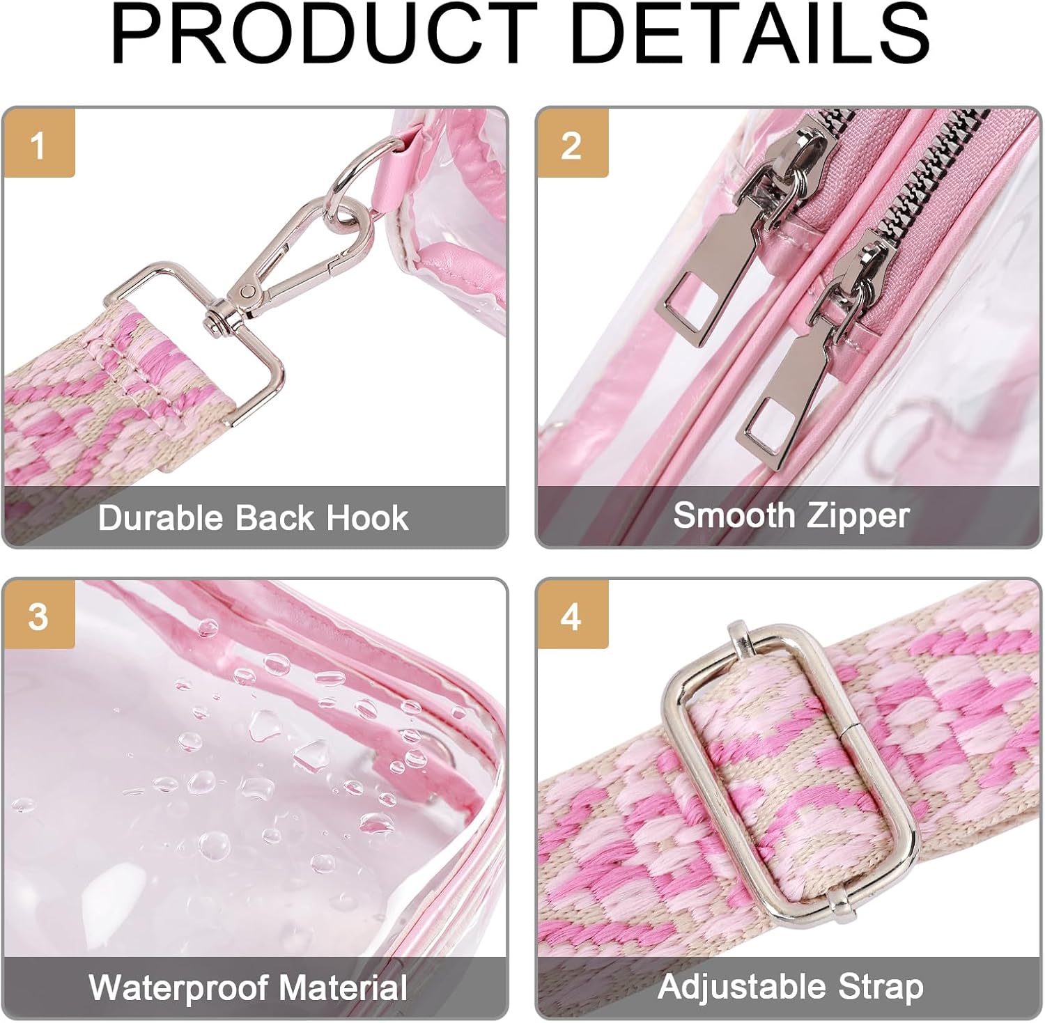 Thumbnail 6 de CLUCI Clear Crossbody Bag, TPU