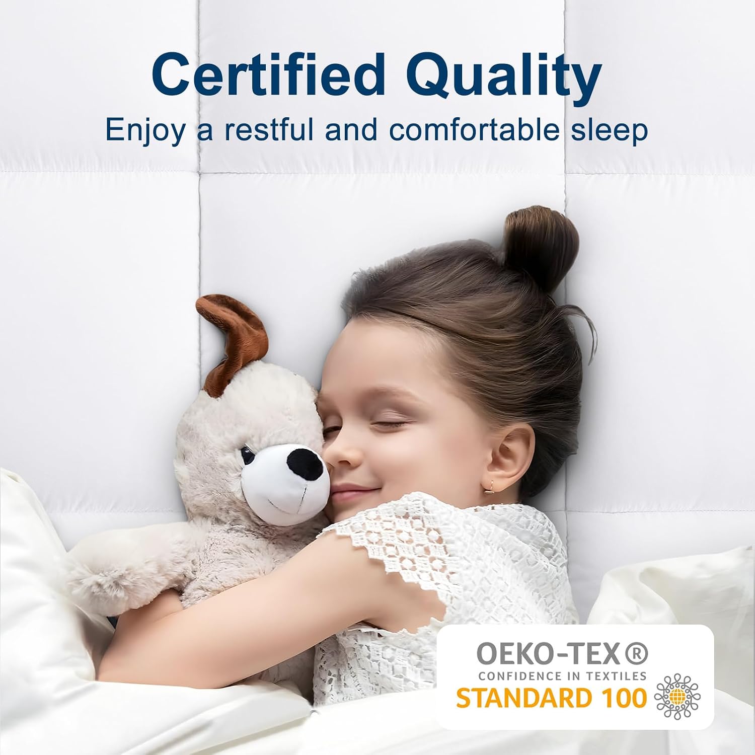 Detalle 1 de CHOPINMOON Queen Pillow Top Mattress Topper, Cooling Mesh, Deep Pocket