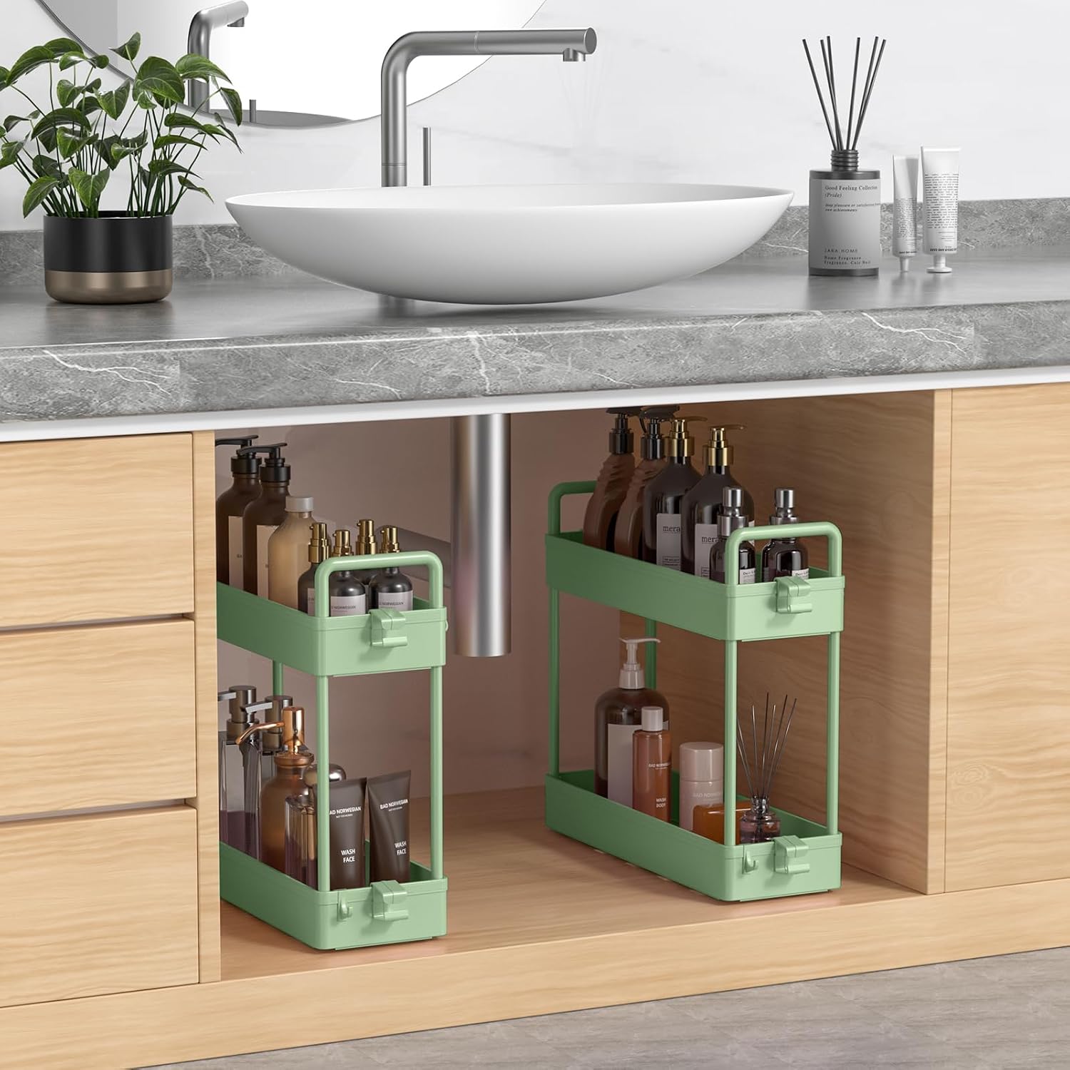 Thumbnail 4 de SOLEJAZZ 4-Tier Slim Storage Trolley 12x39x92cm