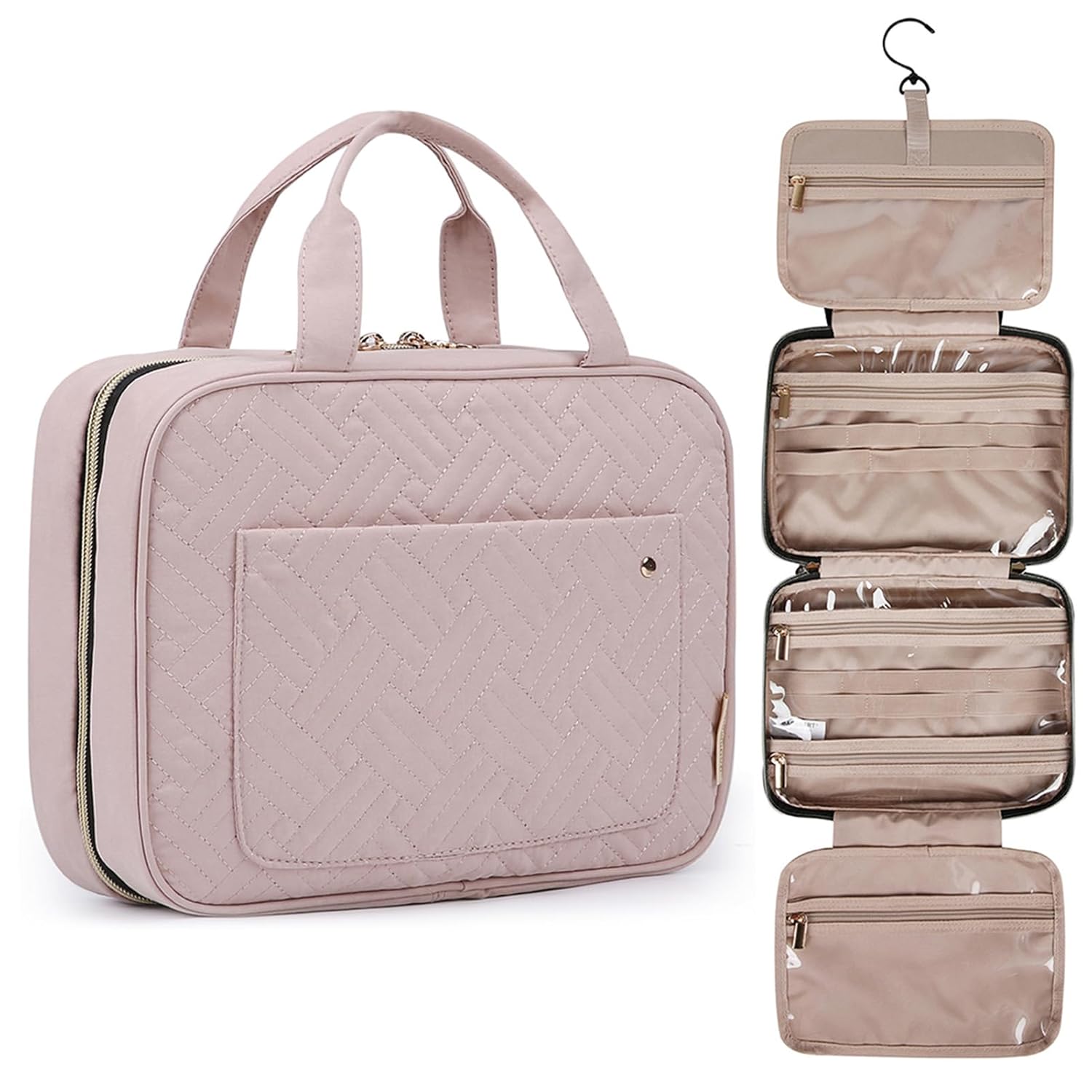 Detalle de BAGSMART Large Toiletry Bag with Hanging Hook