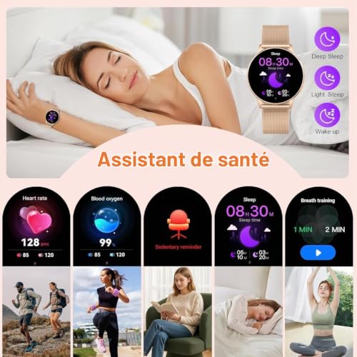 Detalle de Jugeman Montre Connectée Femme – Élégance et énergie au poignet