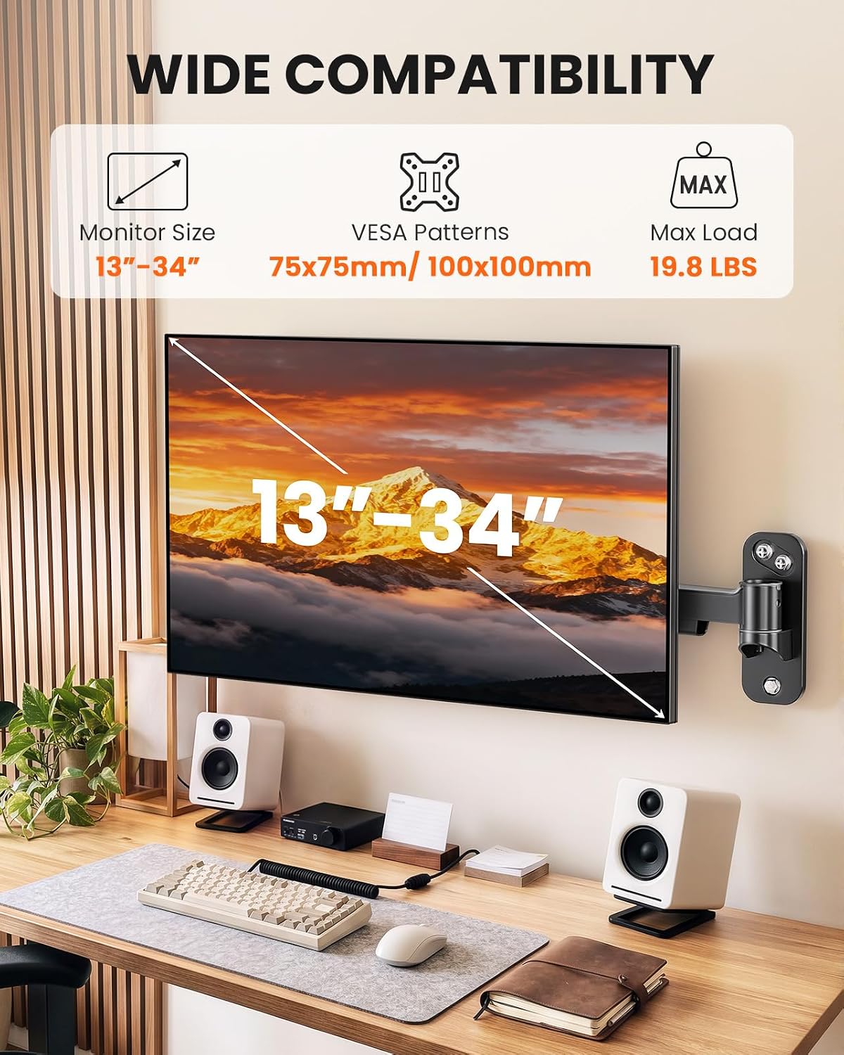 Detalle 2 de ErGear Monitor Wall Mount, 13–34-Inch