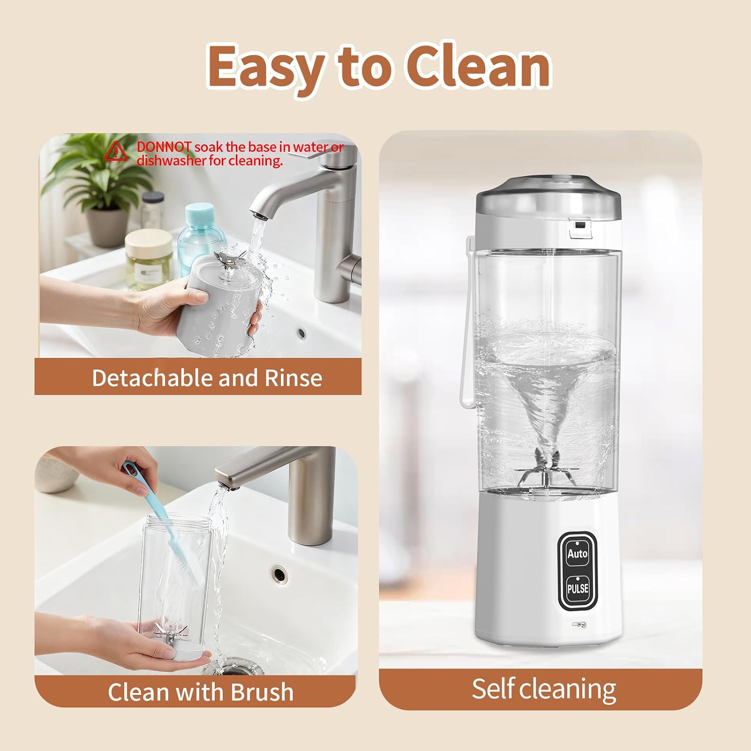 Detalle 2 de BESNOOW Portable Blender 24 oz