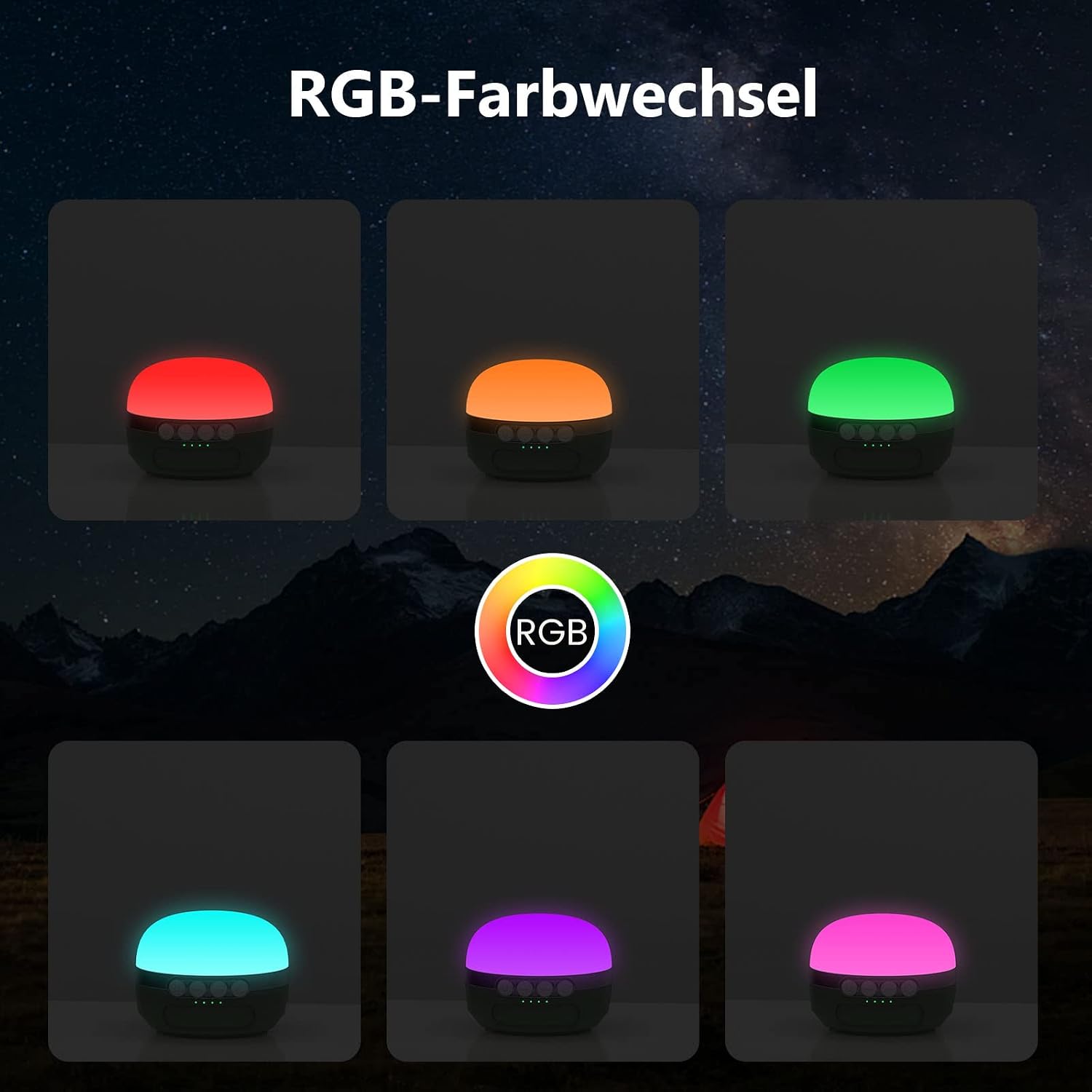 Thumbnail 3 de LED Campinglampe 8400 mAh mit RGB