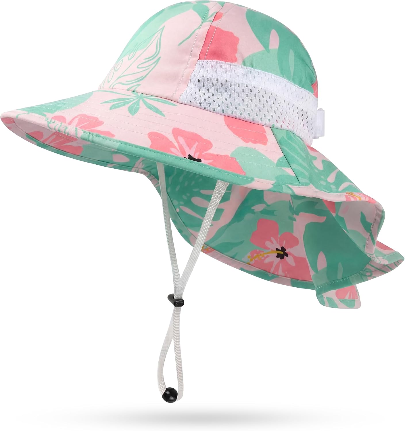 Thumbnail 6 de Toddler & Kids Adjustable Sun Hat with Bucket Brim and Neck Flap (Age 0–14)
