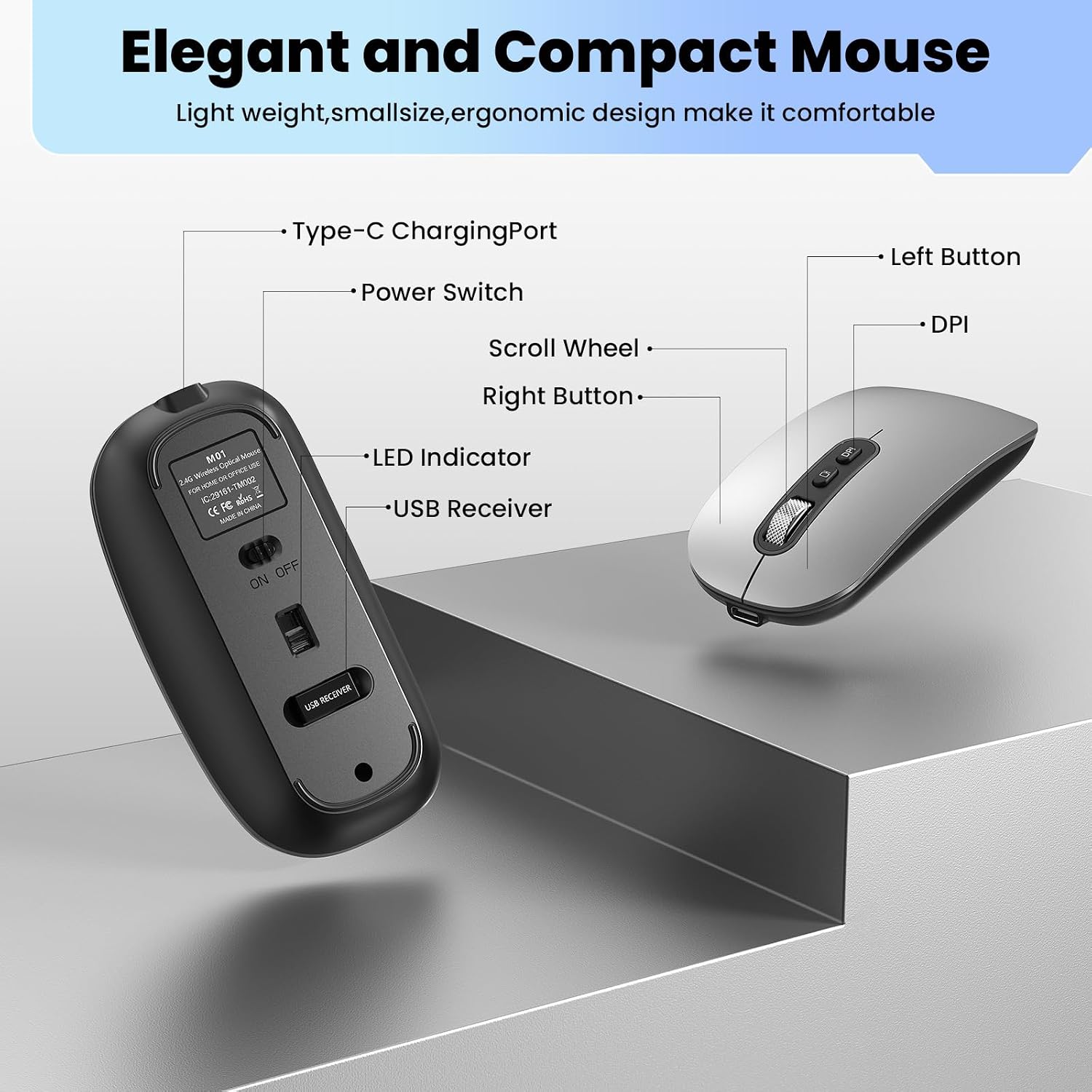 Detalle de cimetech 2.4G keyboard mouse combo