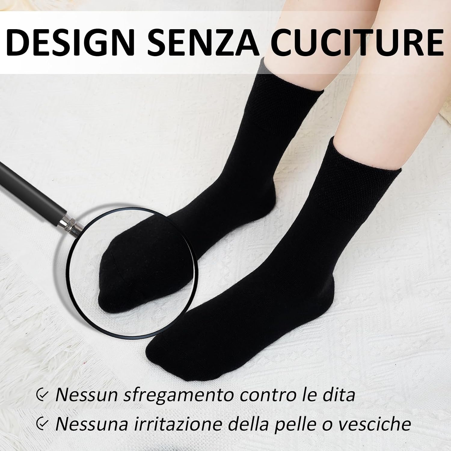 Thumbnail 3 de LOFIR Calze Cotone Donna Traspiranti 5 Paia