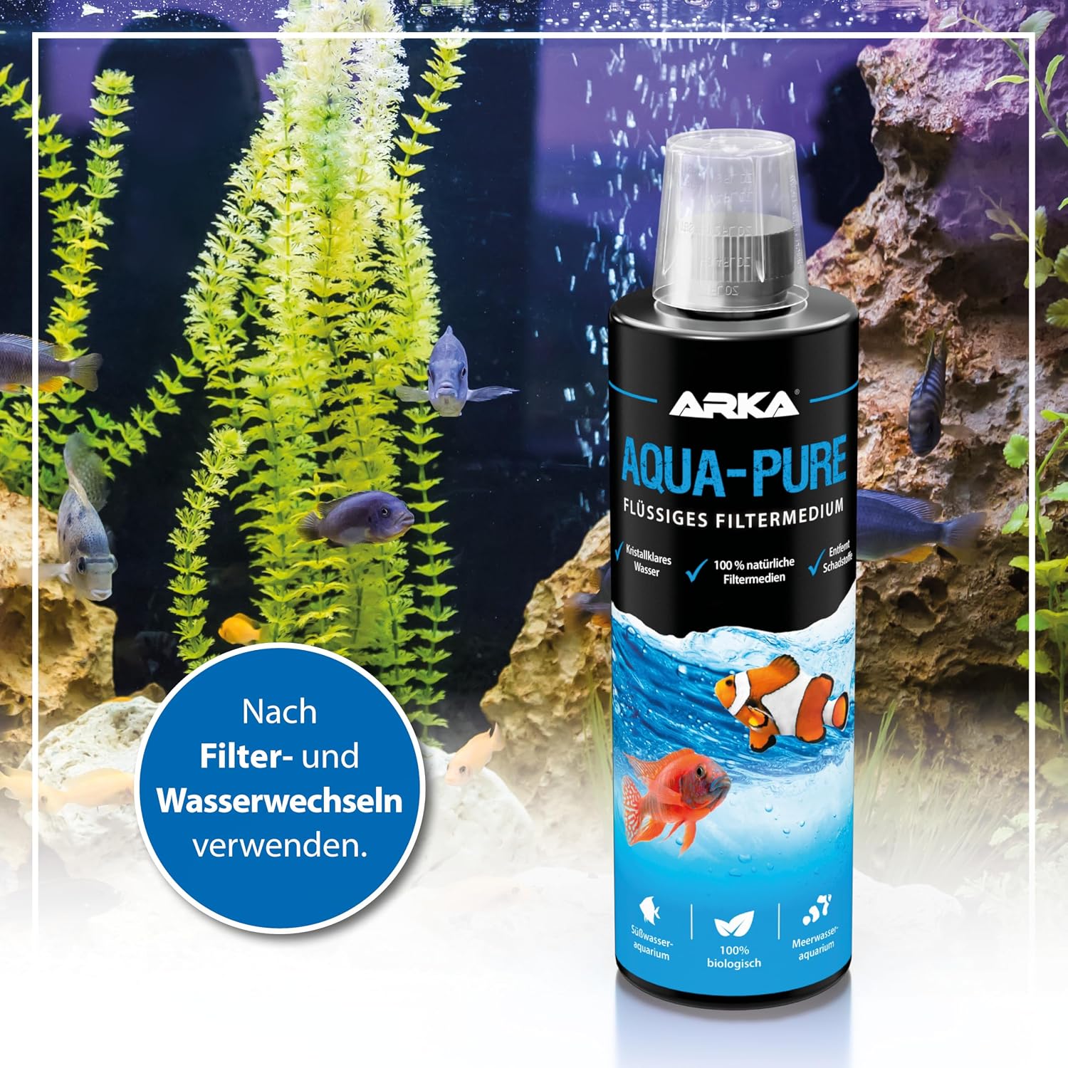 Detalle 1 de Wasserklärer Aquarium 473 ml Aqua-Pure