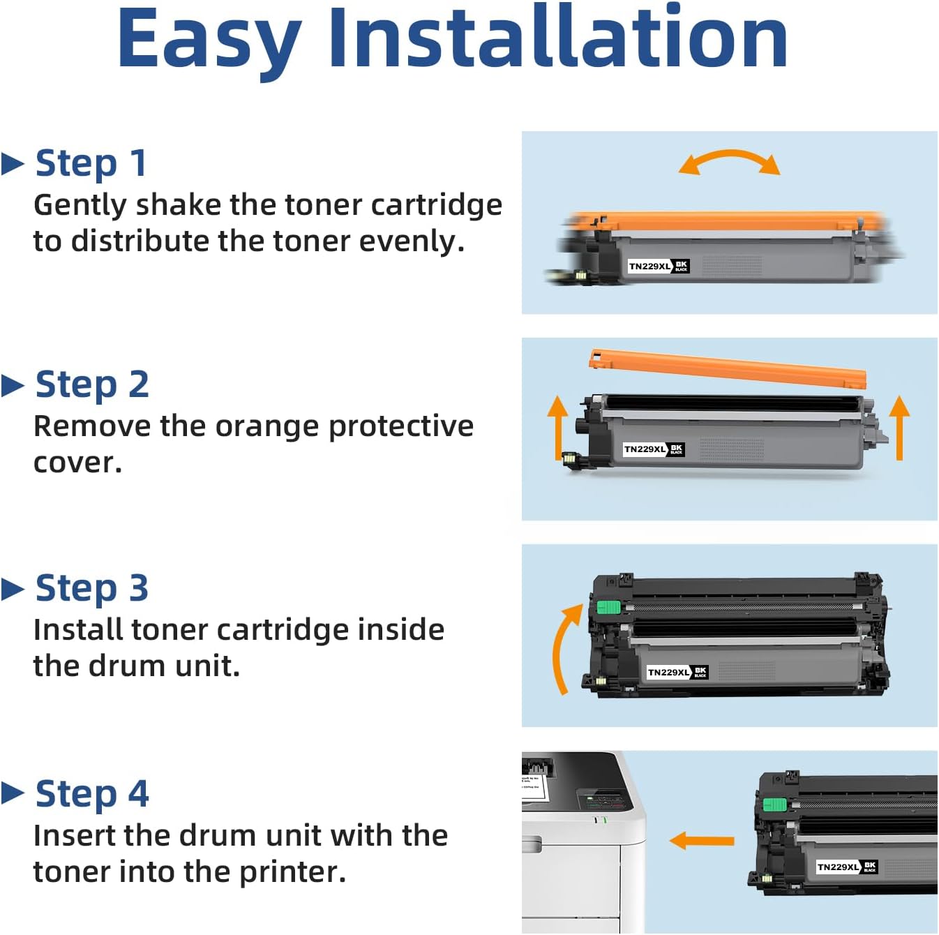 Thumbnail 4 de Skydo TN229XL TN229 Compatible Toner Cartridge 4-Pack, High-Yield Colour