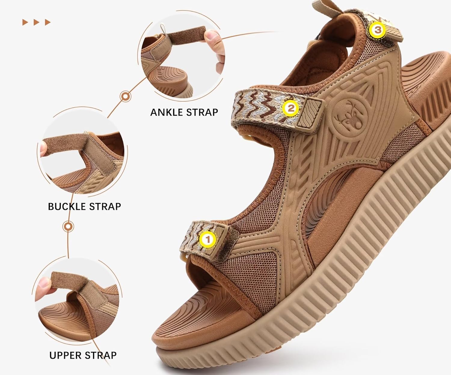 Thumbnail 4 de KuaiLu Women’s Orthopedic Walking Sandals with Arch Support for Plantar Fasciitis Relief